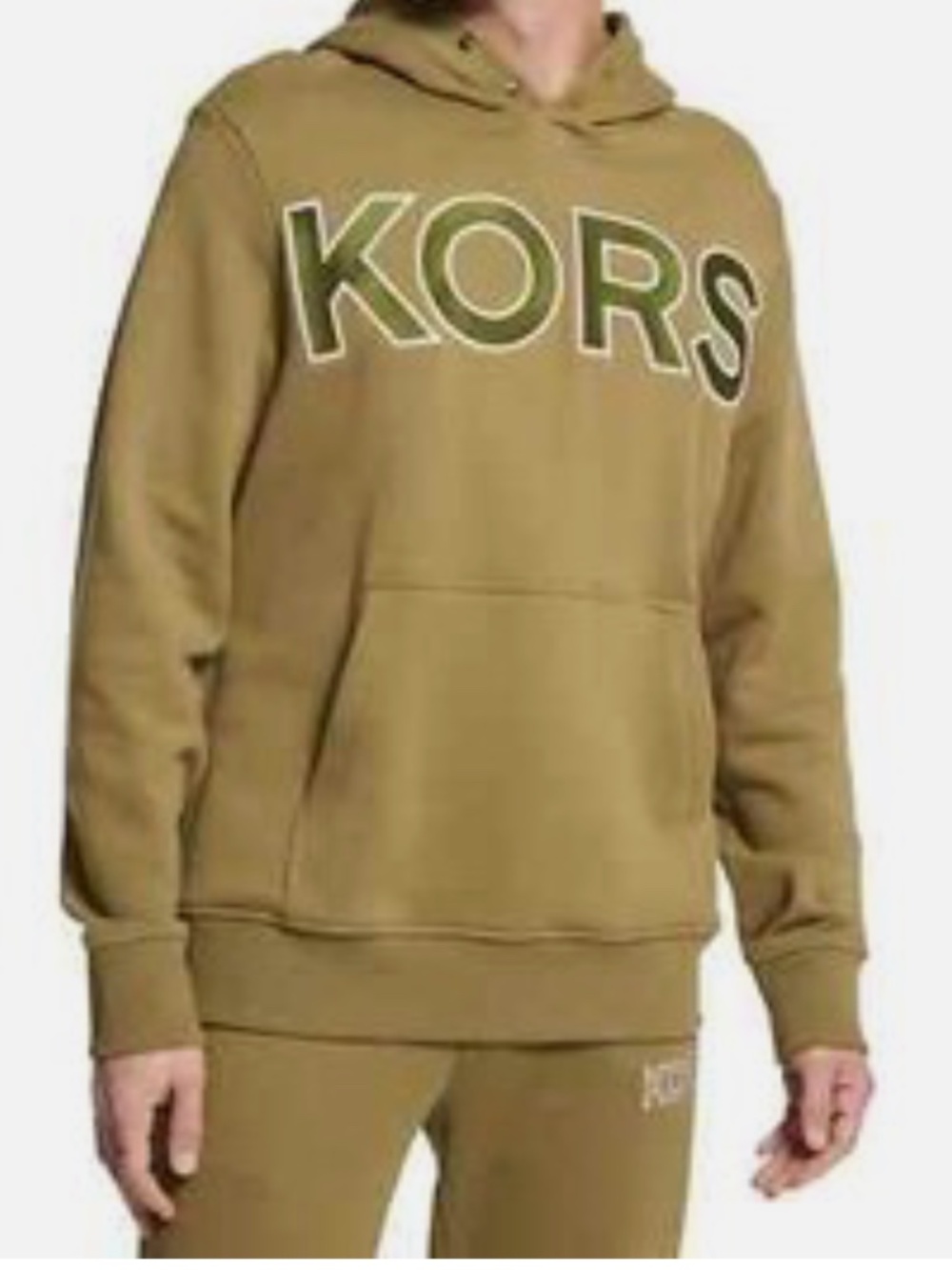 Michael Kors premium sportswear Hoodie & Sweatpants Set -Olive Green (XXL/XXXL)